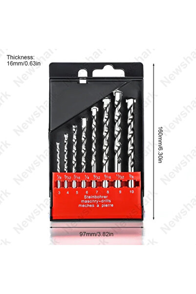 Choice silvery 8pcs Multifunctional Wall Cement Block Drill Bit High Hardness...