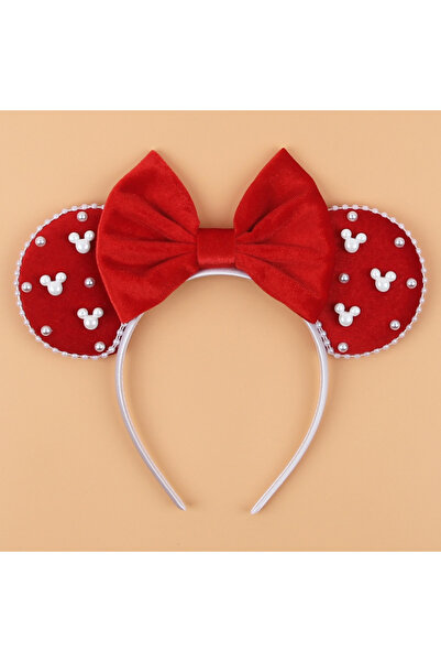 Choice32 tdmq208-7 1pc Mouse Ear 3.3"Velvet Ears Headband For Girls Soft Bow ...