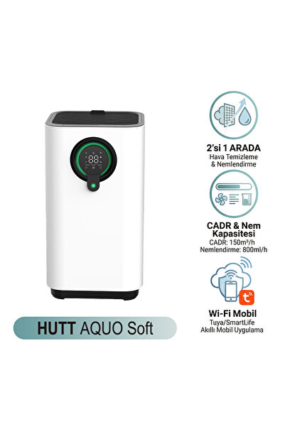 HUTT Nemlendirici + Hava Temizleyici – AQUO Soft JS003 Türkiye Garantili