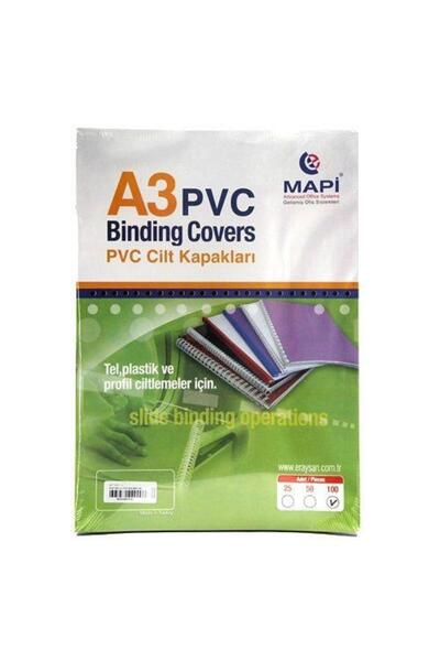 Mapi A3 Cilt Kapağı 160 Mm Şeffaf (100 Lü Paket)