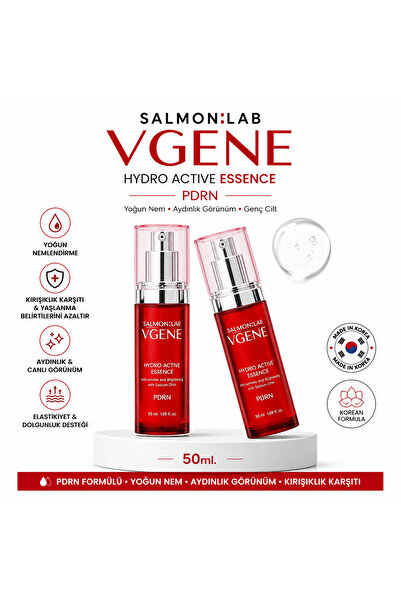 SALMON:LAB VGENE Hydro Active Essence Kırışıklık Karşıtı ve Aydınlatıcı Kore ...