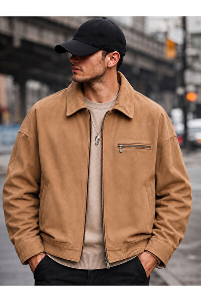 Delpino Oversize Suede Men's Jacket