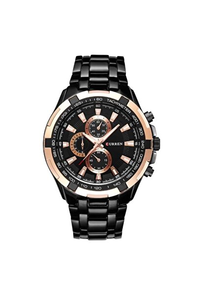 Curren Blanche Black Golden CURREN 8023 Quartz Watch Men Waterproof Sport Wat...