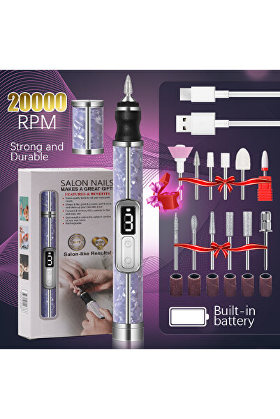 Choice8 Purple-Set LINMANDA Professional Manicure Pedicure Kit for Thick Toen...