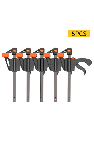 Choice 5pcs 5/2pcs Woodworking Work Bar 4 Inch Clamp Clip Set Hard Quick Ratc...