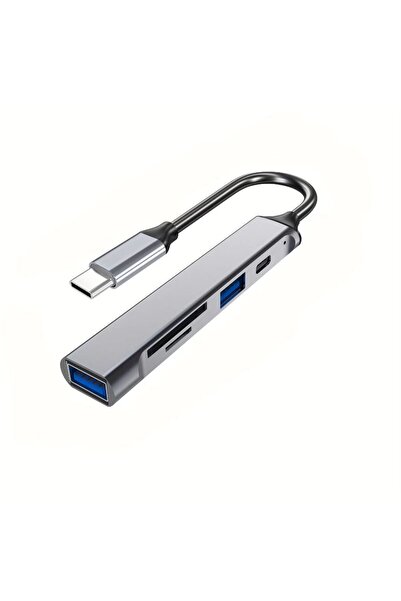 Choice gray-1pcs 5-in-1 USB-C SD Card Reader, USB 2.0 Type-C Data, USB 3.0 TF...