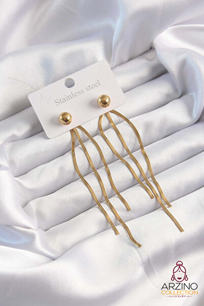 Generic Brand 316L Steel Gold Color Italian Model Ball Earrings 5886