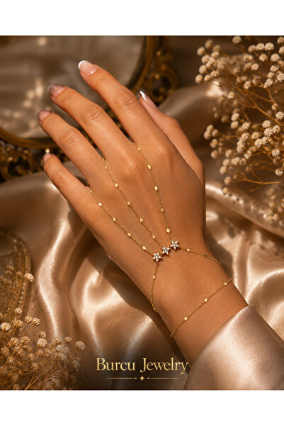 BURCU JEWELRY Yıldız Figürlü Çift Parmak Şahmeran