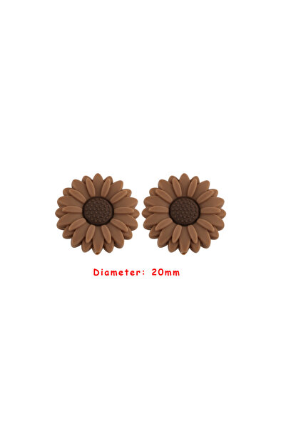 Choice22 10Pcs Camel Sunrony 10pcs Mini Leaf Flower Silicone Beads For Jewelr...