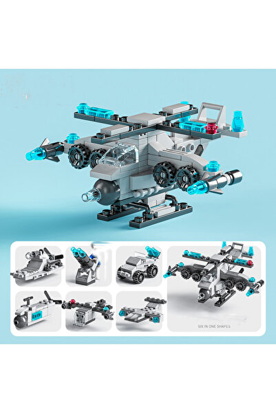 Choice5 8612-3 Mini size 6 In 1 Building Blocks DIY Police Car Fire Truck Cas...