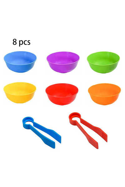 Choice1 6bowl with 2tweezer Counting Bears Matching Games Color Sorting Bowls...