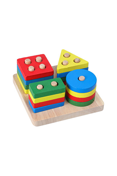 Choice5 4 Hot Kids Montessori Wooden Toys Macaron Blocks Learning Toy Baby Mu...