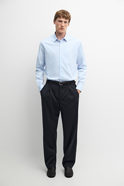 Massimo Dutti %100 pamuklu slim fit stretch gömlek