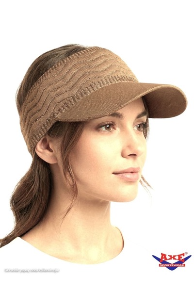 AXE SPORTSWEAR Summer Glitter Textured Flexible Visor Hat Uv Sun Protection C...
