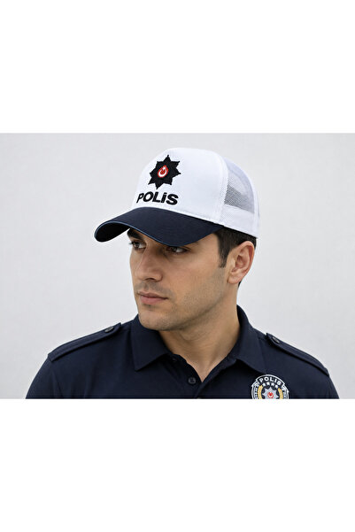ÖZDEMİR ŞAPKA POLİS YAZLIK TRAFİK MAVİ ŞERİTLİ