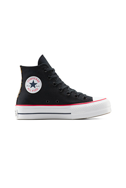 Converse ΤΣΑΚ ΤΕΪΛΟΡ ΑΛ Σταρ Πλατφόρμα Ανύψωσης Λεοπάρ A14533C Μαύρο