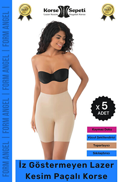 Denguva # Corset Non-Marking Anti-Slip Gathering and Firming Laser Cut Long C...
