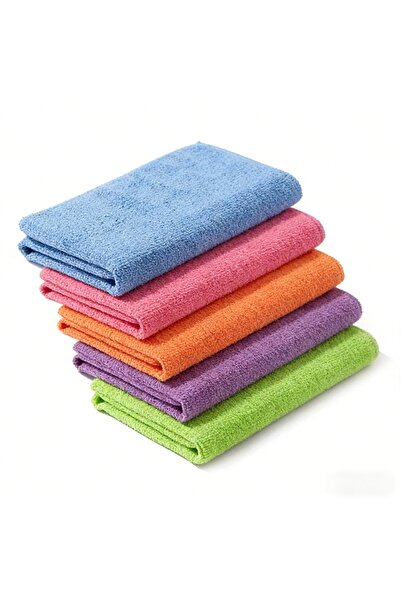 Choice Mixed Color 5Pcs 5Pcs Dual-Sided Microfiber Towels for Cars Interior D...