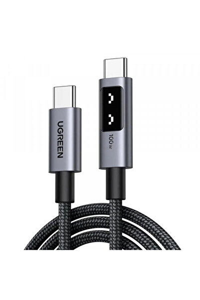Ugreen Cablu de date și încărcare USB-C - USB-C L509, 100W, 2m, Gri