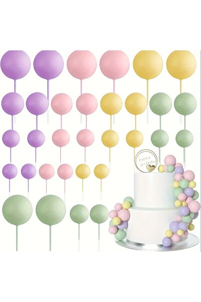Choice14 20Pcs 05 20Pcs Happy Birthday Cake Gold And Silver Foam Ball Wedding...
