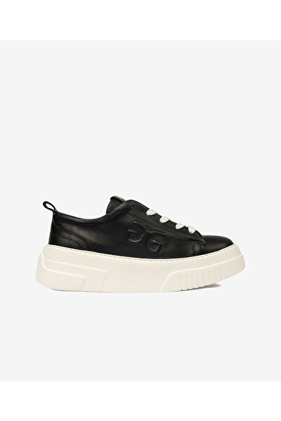 Greyder Kadın Siyah Hakiki Deri Sneaker Ayakkabı 4Y2SA33710