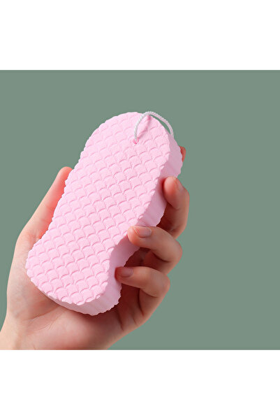 Choice3 Pink Household 3D Magic Exfoliating Sponge Children's Bath Sponge Bod...