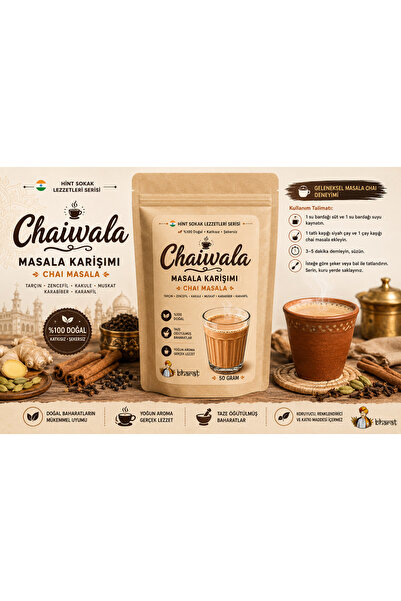 GEVGELIA BHARAT BY CHAIWALA MASALA CHAI HİNT SOKAK LEZZETLERİ SERİSİ ÇAY KARI...