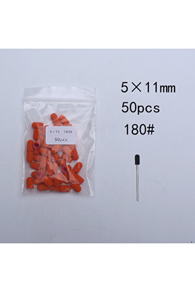 Choice40 5x11 180-Orange 50Pcs Nail Sanding Caps with Pedicure Block – Electr...