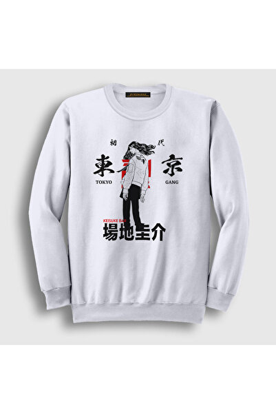 Presmono Unisex bela Baji anime Tokyo Revengers majica 259497tt