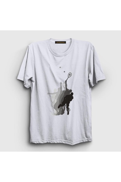 Presmono Unisex beli Ace servis sportski tenis tenis T-shirt 329610tt