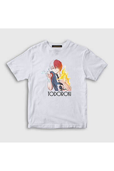 Presmono Unisex dečije bele šoto anime Boku No Hero Academia T-shirt 128798tt