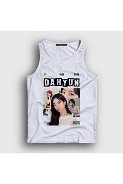 Presmono Unisex White Dahyun K-Pop Twice Tank Top 616654Tt