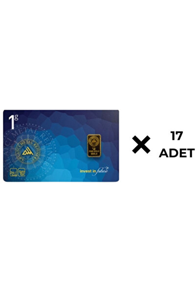 Ahlatcı 24 Ayar- 17 Adet 1 Gram Külçe Altın