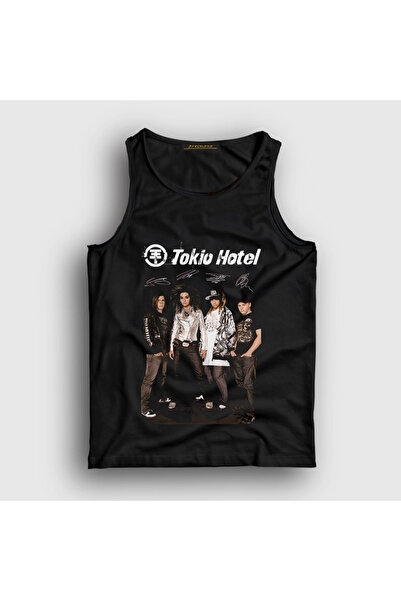 Presmono Unisex Black Signs Tokio Hotel Tank Top 600713Tt