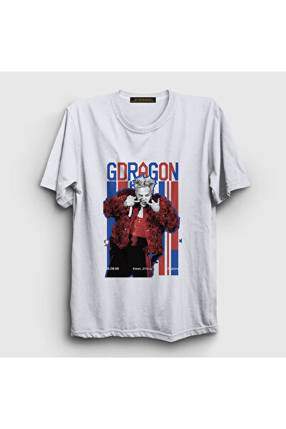 Presmono Unisex White Big Bang Kwon Ji Yong G-Dragon T-Shirt 596397Tt