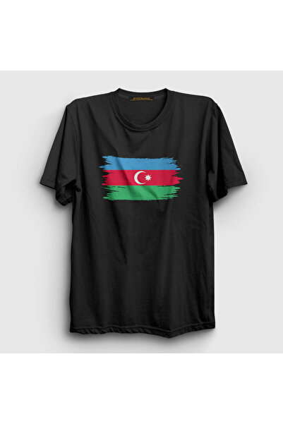 Presmono Unisex crna zastava Azerbejdžan Azerbejdžan T-shirt 536418tt