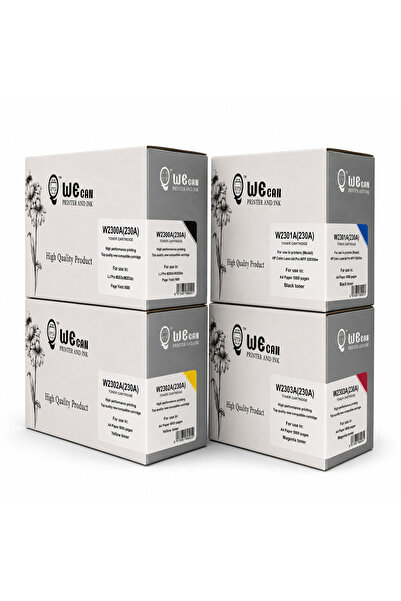 Wecan طقم خراطيش حبر WECAN-230A ملون متوافق HP Color LaserJet Pro 4203dw/4303fdw