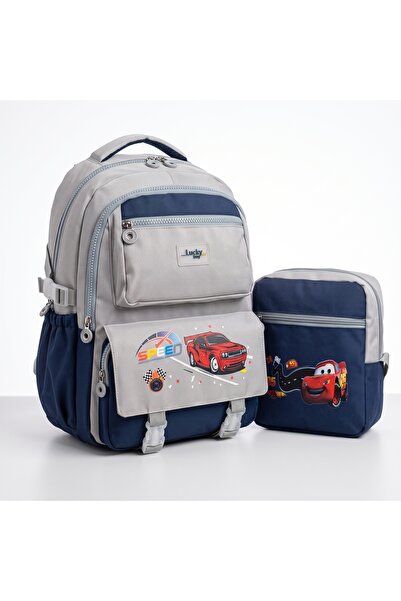 Nico Korean Style Car School Bag Girl's and Boy's Backpack with Accessories