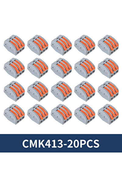 Choice3 CMK413-20PCS 10/20Pcs Quick Push in Lever Wire Connector Splicing Com...