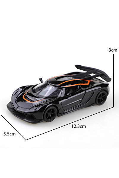 Choice1 Koenigseg black (Bagged) 1:36 Scale Replica Racing Car Toy Model, Die...