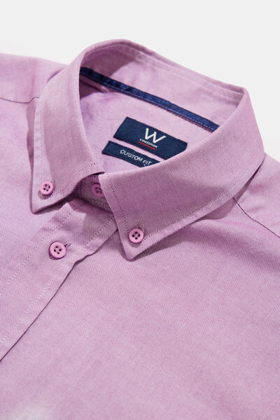 W Collection LİLA UZUN KOLLU GÖMLEK