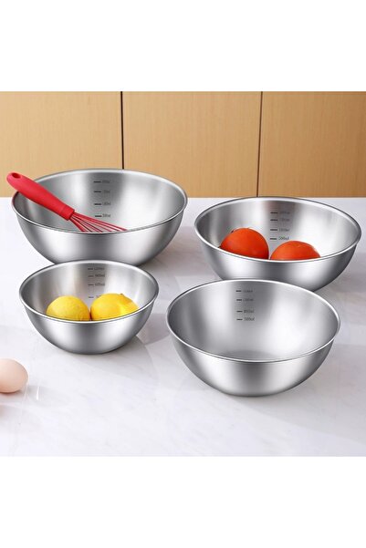 Choice suit(17-25cm) Stainless Steel Gold And Silver Salad Bowl Rice Noodles ...