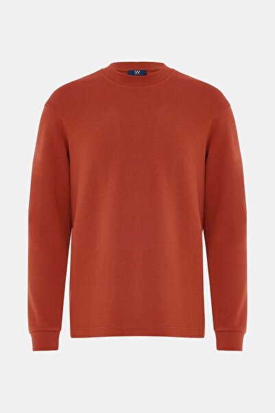 W Collection KİREMİT BİSİKLET YAKA UZUN KOLLU SWEATSHIRT
