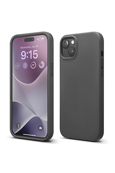 Casey Studios iPhone 15 Plus Силиконов калъф, с микрофибър, тънък, защитен, п...