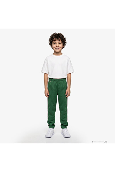 Lacoste Sportsuit Colorblock Track Çocuk Yeşil Eşofman Altı