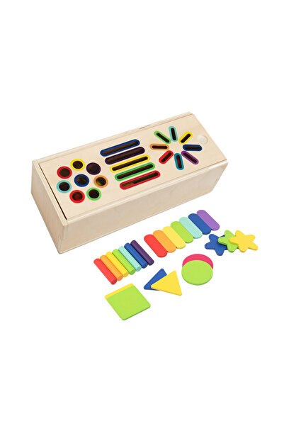 Choice3 NB165C4 3D Shapes Geometric Solids Wooden Color Toy Sorting Toy Devel...