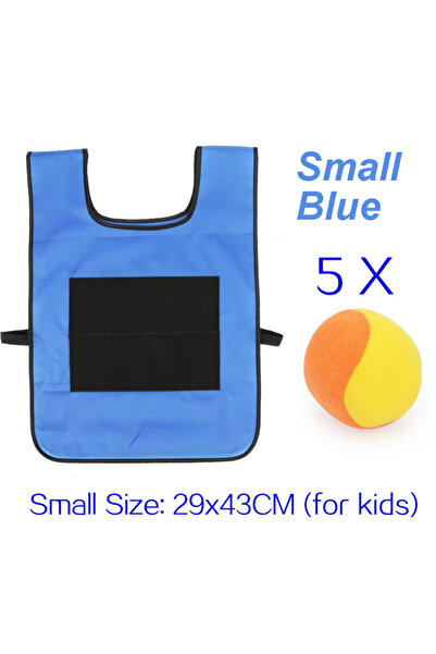 Choice Small Blue Sticky Dodge Ball Game Vest Outdoor Sports Toy Jersey Fabri...
