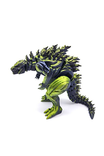 Choice4 14cm Black Green 3D Printing Muscle Dinosaur Action Figure Mini Toys ...