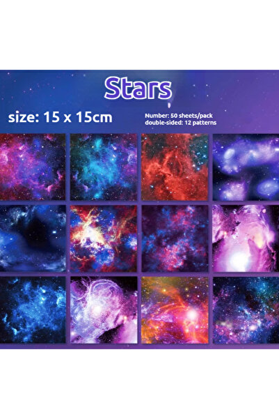 Choice 50 pcs D 50pcs 15x15cm 50 Sheets Origami Paper Stars Children DIY Hand...