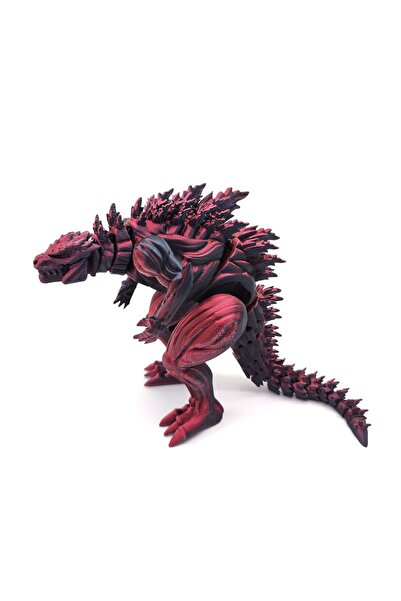 Choice5 14cm Black Red 3D Printing Muscle Dinosaur Action Figure Mini Toys Mo...